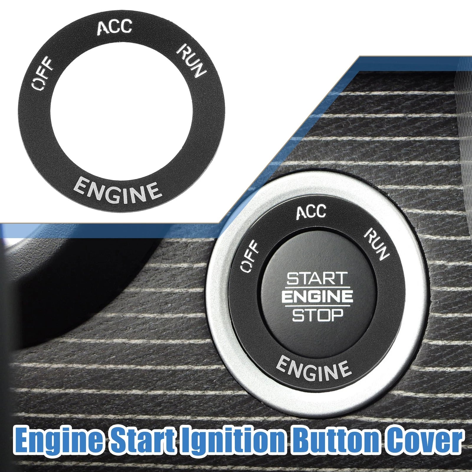 Engine Start Button Sticker Replacement for Dodge Charger Challenger (2015–2021)