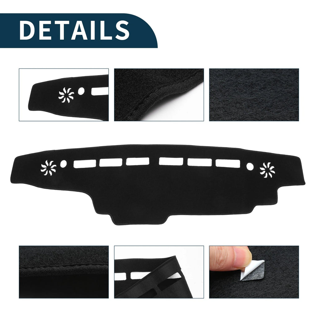 Dashboard Dash Cover Mat for Suzuki Every DA17V (2015–2024) - Black Set