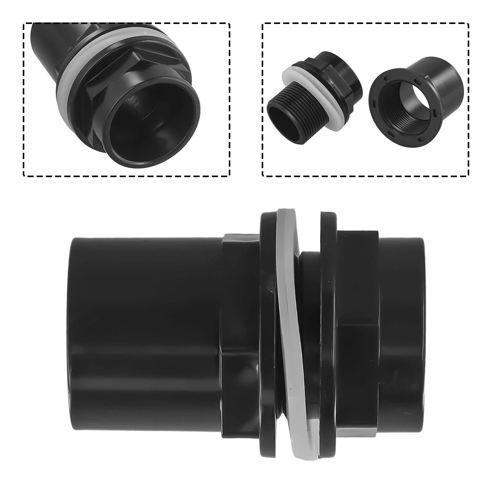 Tank Connector for Fish Pond Filter Pipe Hose (1 Pc)