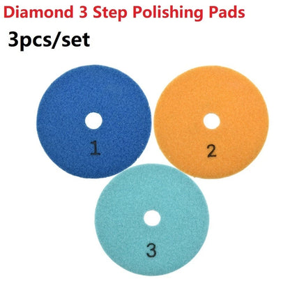 4 Inch Polishing Pads for Concrete Granite Marble Stone (Wet/Dry)