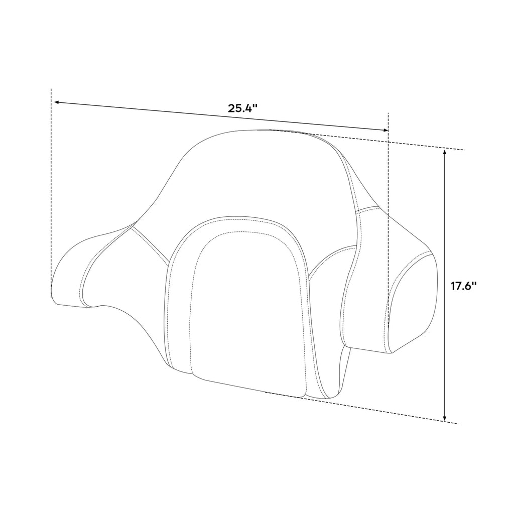 Trunk Wrap-Around Backrest for Harley Road King Glide (2014–2025)