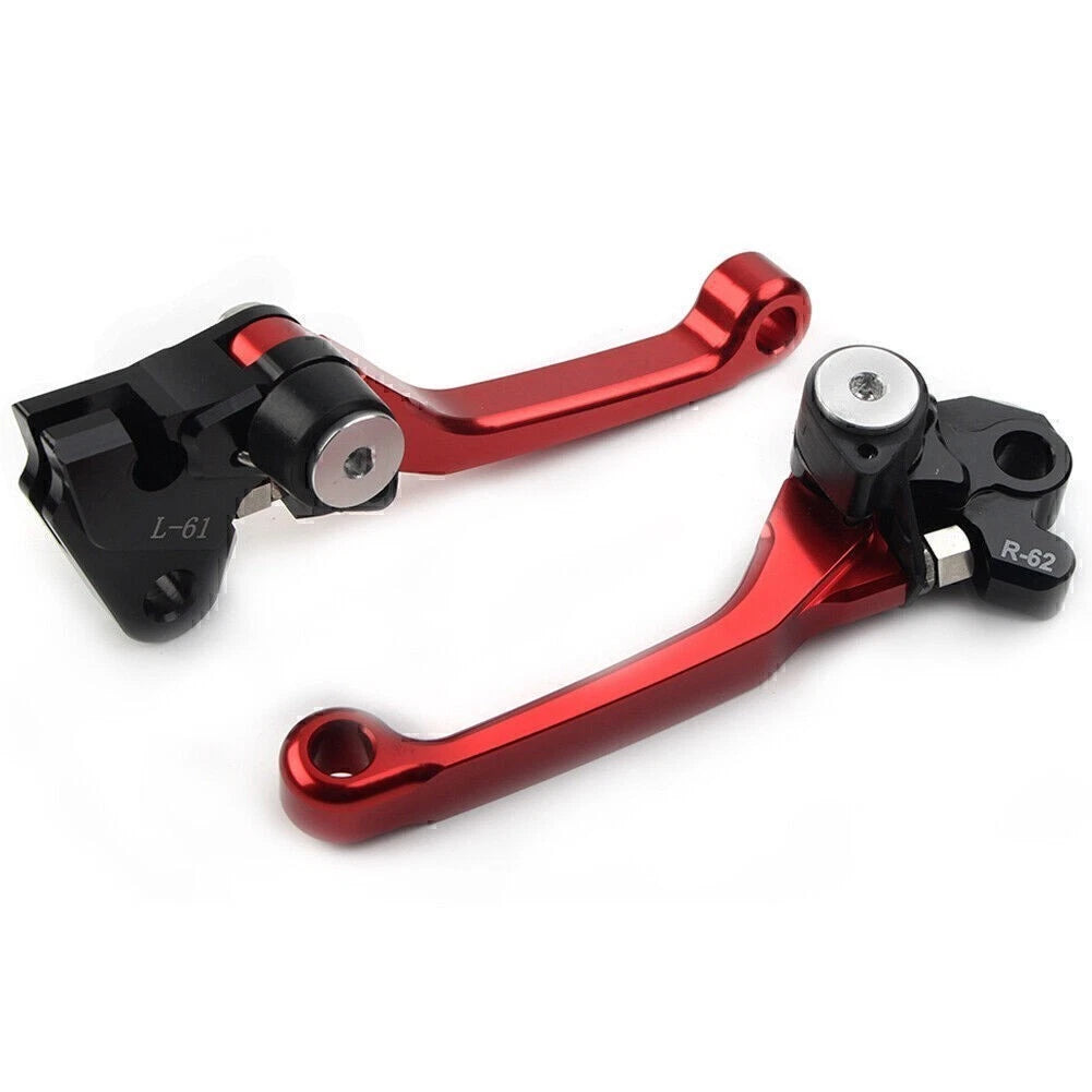Pivot Dirt Clutch Brake Levers for Kawasaki KX450F (2006–2012) - Red