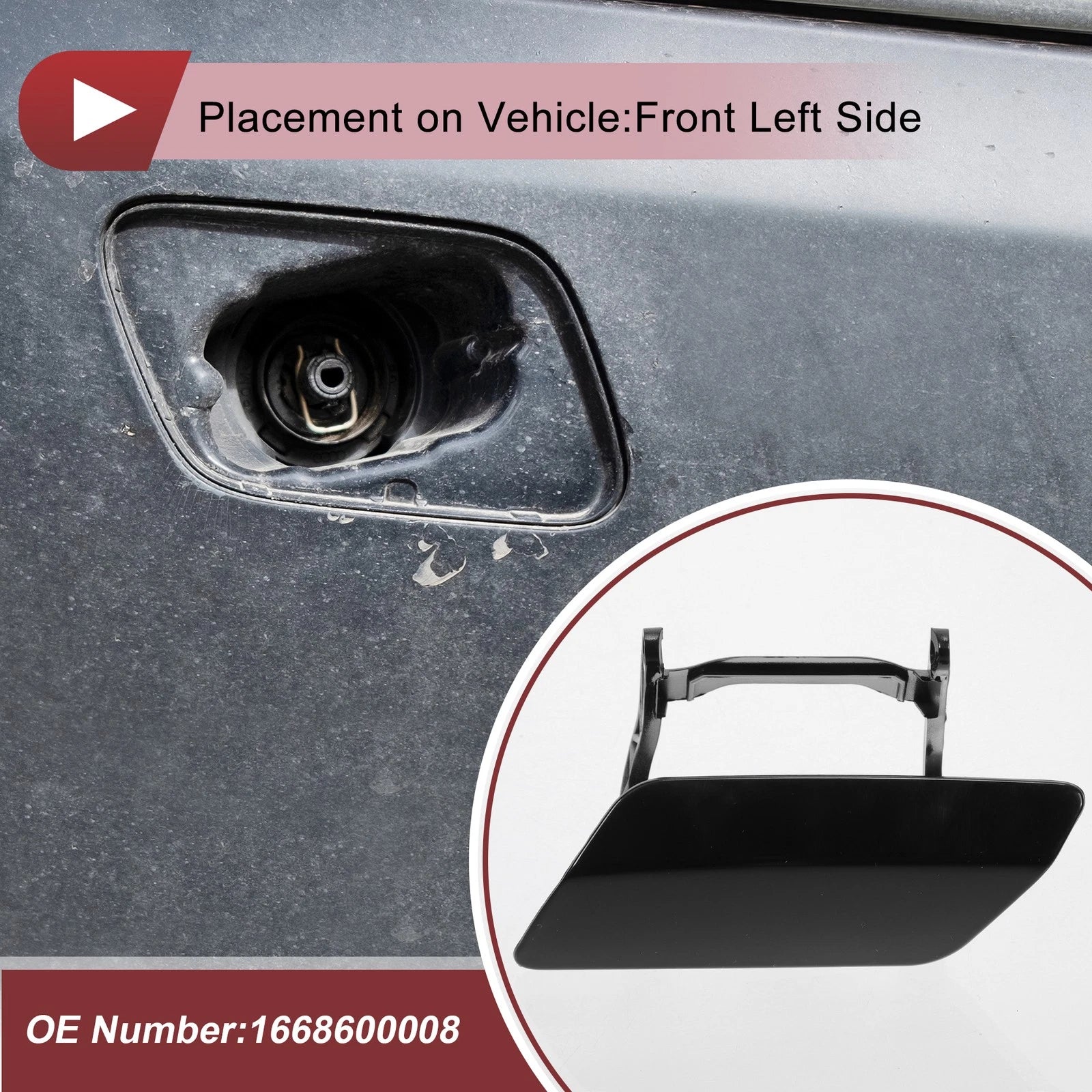 Front Left Washer Nozzle Cover Cap for Mercedes-Benz GL350 (2013–2016)
