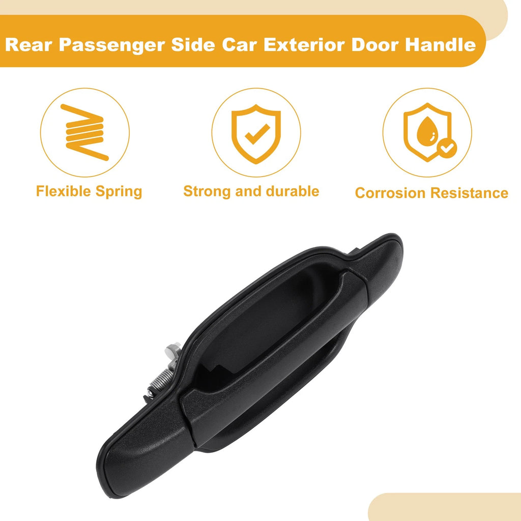 Rear Right Side Exterior Door Handle Replacement for GMC Canyon (2009–2012)