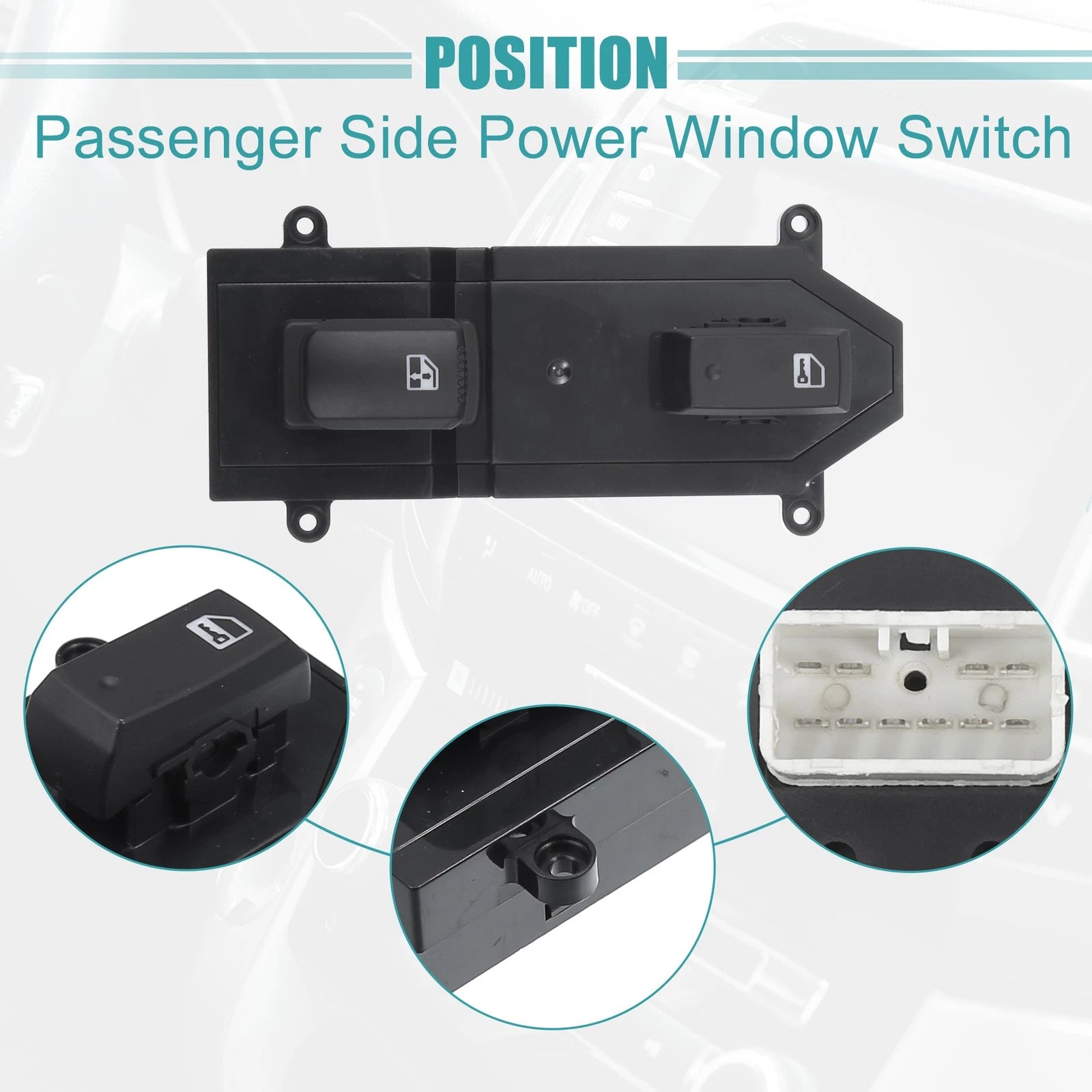 Passenger Side Power Window Switch for Hyundai Santa Fe GLS Limited (2007-2009)