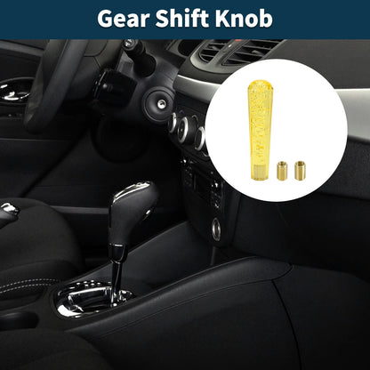 Set of 1 Gear Shift Knob for Universal Fit (20cm, Acrylic Yellow)