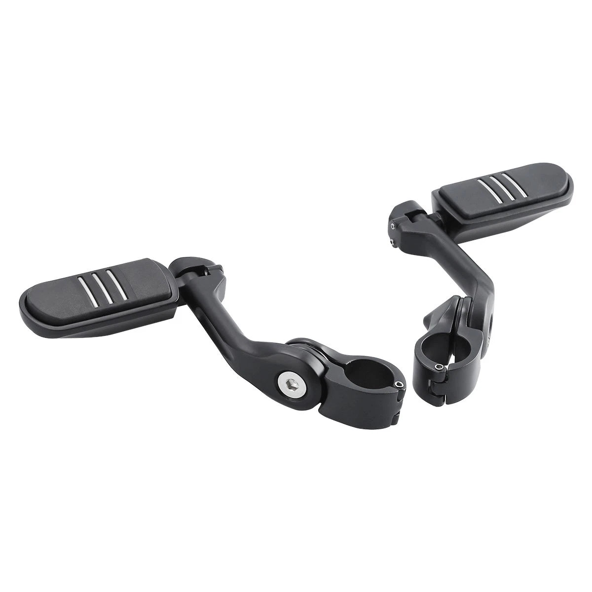 1 1/4'' Matte Long Angled Footpeg Pegs for Highway Engine Guard (Fits )