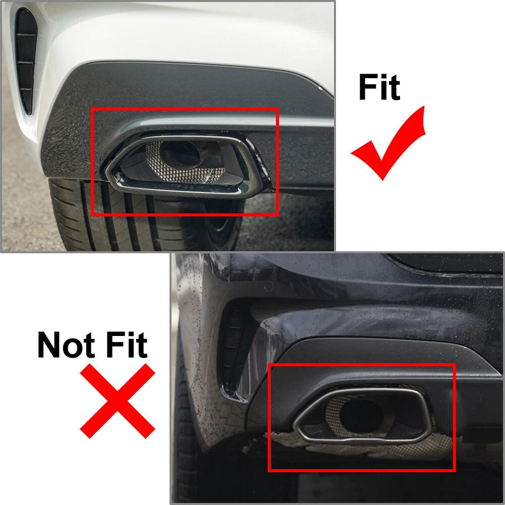 Exhaust Muffler Tip for BMW 3 Series G20 G28 (2020–Present) Black