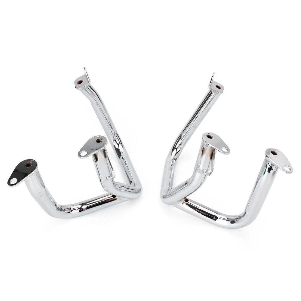 2X Chrome Front Engine Crash Guard Bar for Honda GL1800 (2001–2016)