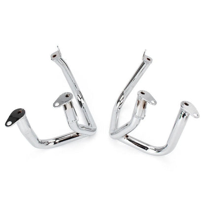 2X Chrome Front Engine Crash Guard Bar for Honda GL1800 (2001–2016)