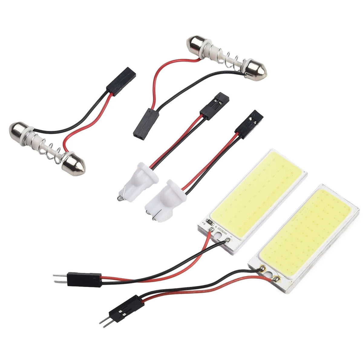 2X LED Dome Map Lights for 36-COB Xenon HID 5500K-6000K