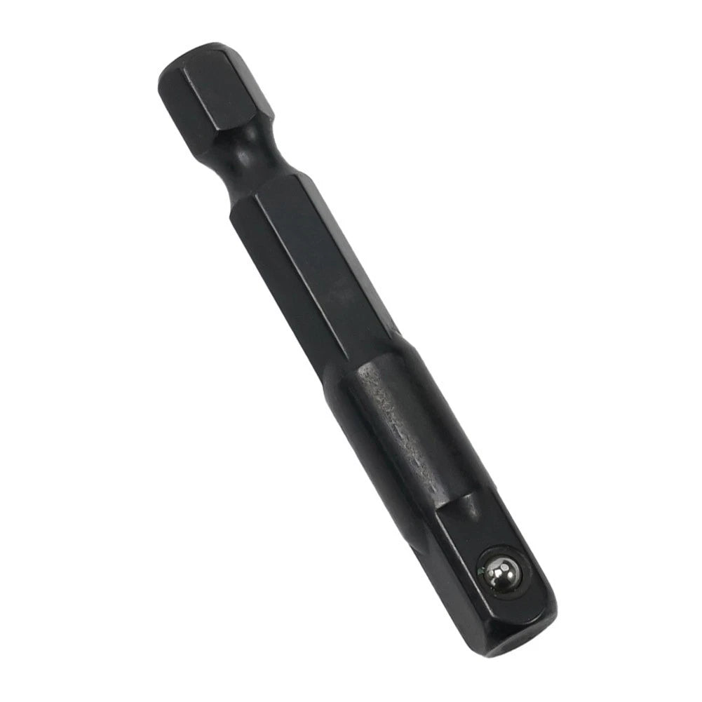 1/4 Drill Socket Adapter for Impact Driver Hex Shank to Square Socket Extension