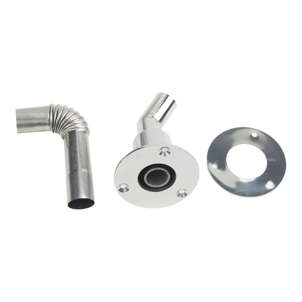Exhaust Pipe Wall Flange Kit with Elbow Connector for