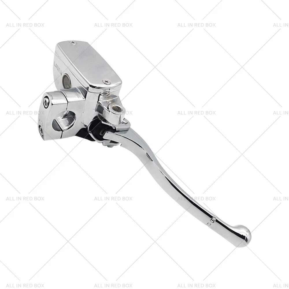 1" Chrome Brake Master Cylinder Clutch Lever for Harley