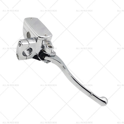 1" Chrome Brake Master Cylinder Clutch Lever for Harley