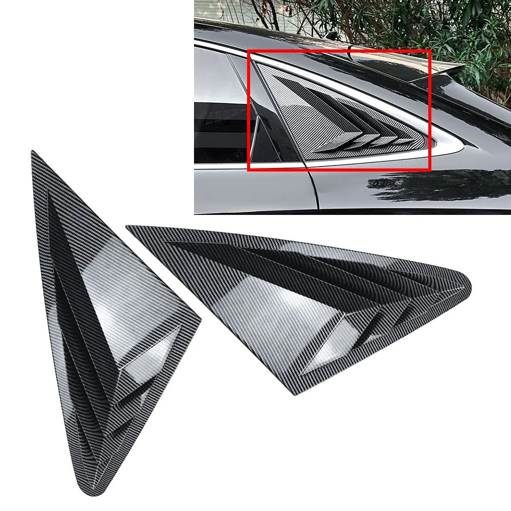 Rear Window Shutter Louvers Cover Trim for Audi Q5 (2018–2024)