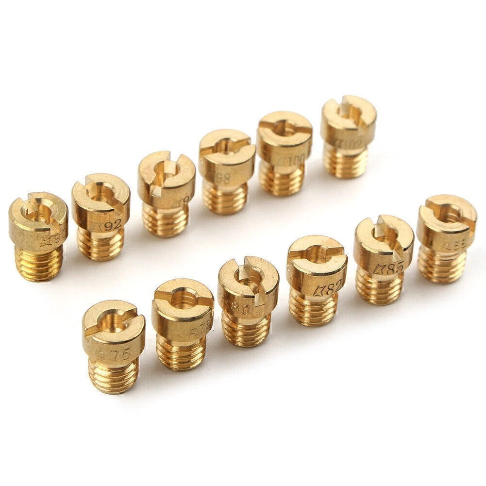 12pcs Carburetor Nozzles for Dellorto SHA PHBG (#75-#102)