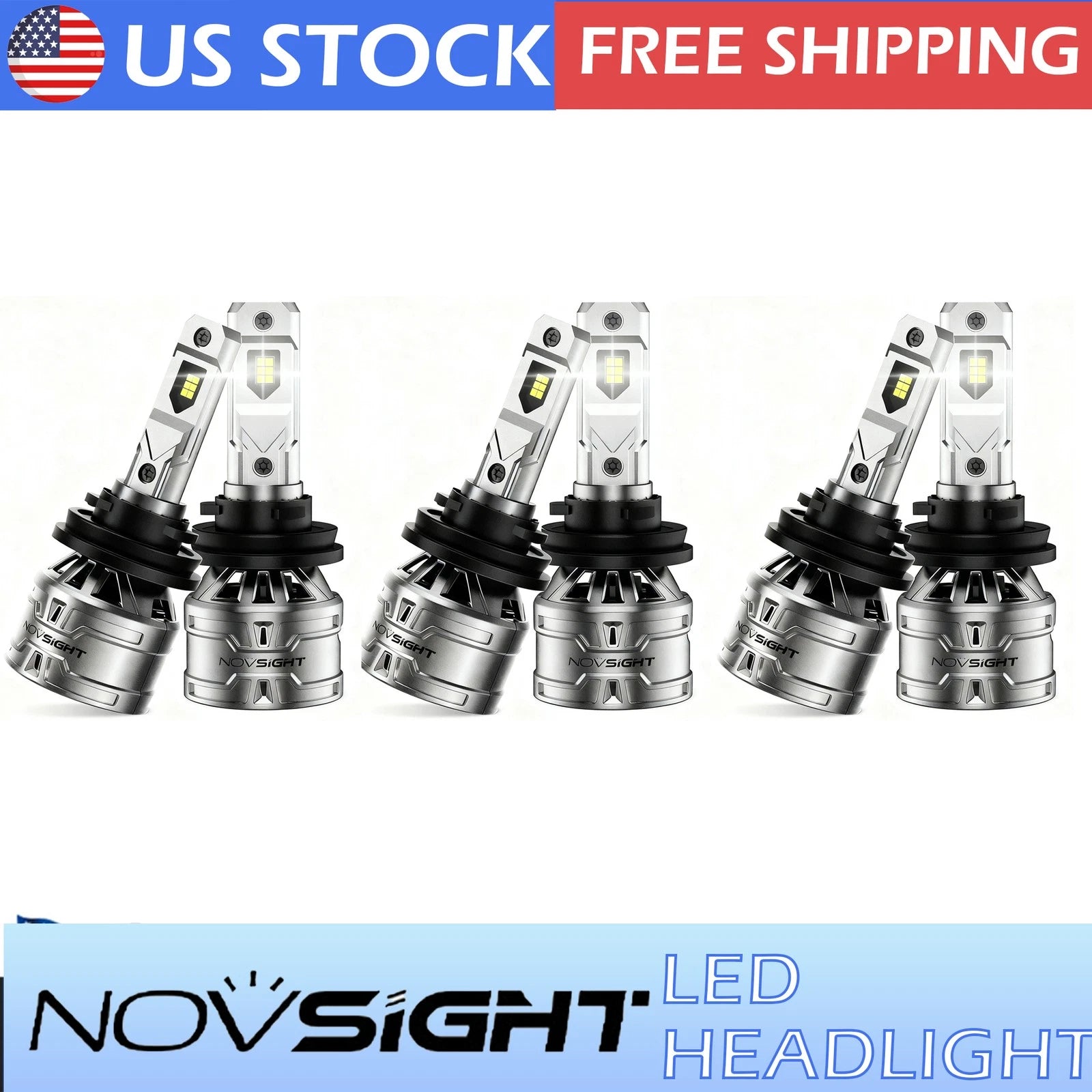 H11 LED Headlight & Fog Light Bulbs Kit for