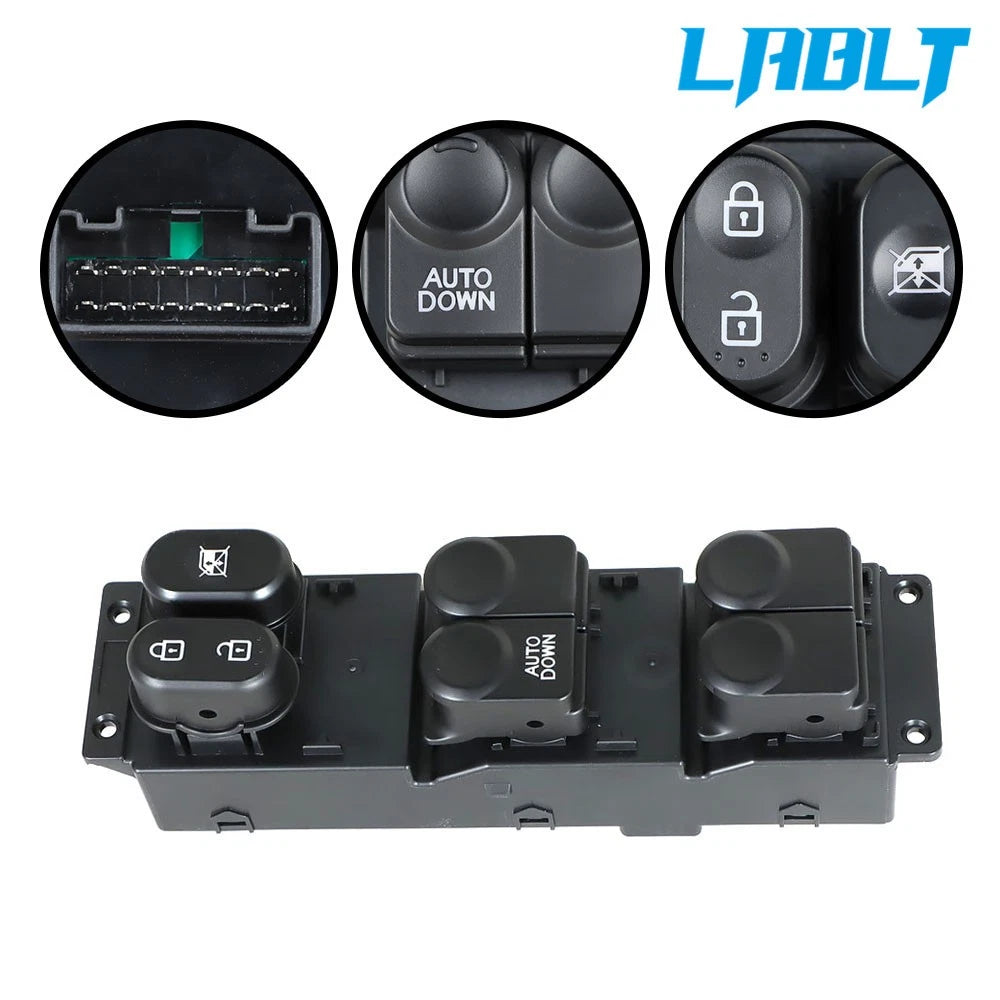 LH Master Power Window Switch 935701R111 for Hyundai Accent (2012–2017)