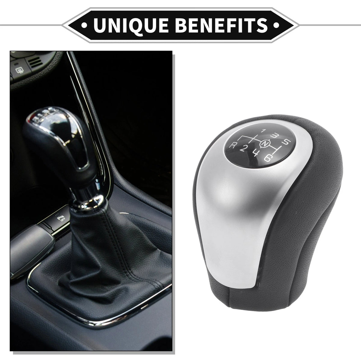 6 Speed Manual Gear Shifter Knob Replacement for Mercedes-Benz Vito W447 (2017–2021)