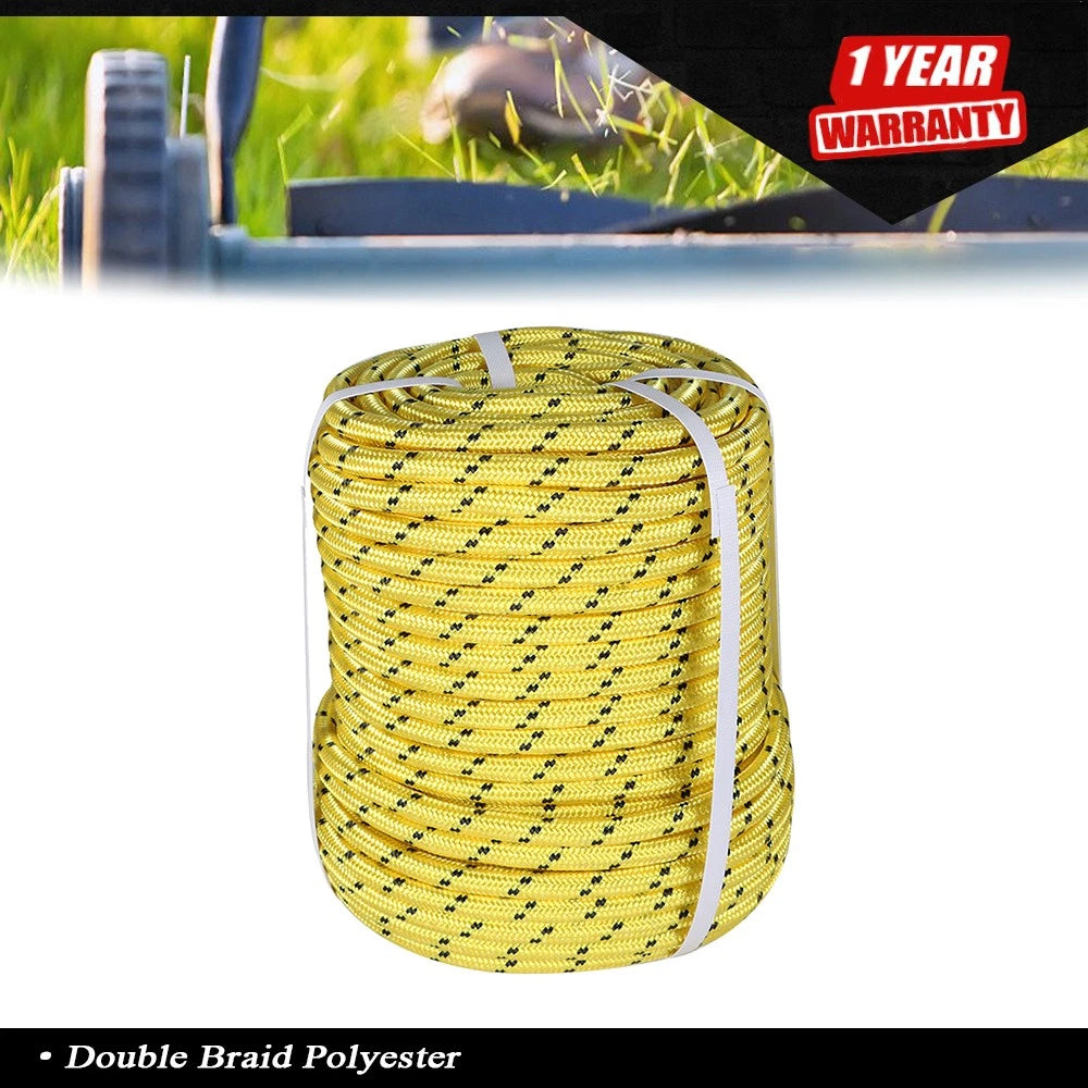1/2" Heavy Duty Double Braid Polyester Rope for Various Applications (150 ft)