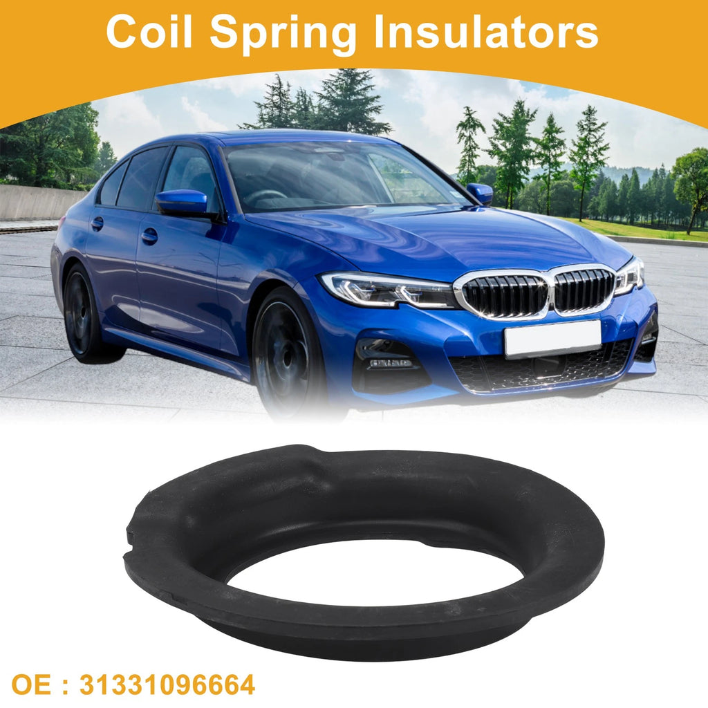 Lower Coil Spring Insulator Replacement for BMW 528i (2000–2008) Rubber 1Pc