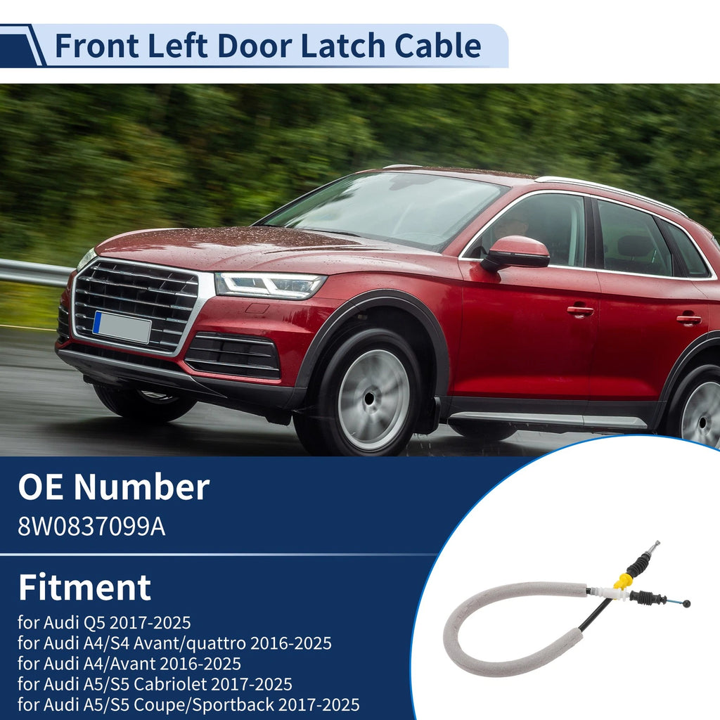 Door Latch Cable Replacement for Audi Q5 (2017–2025) Front Left