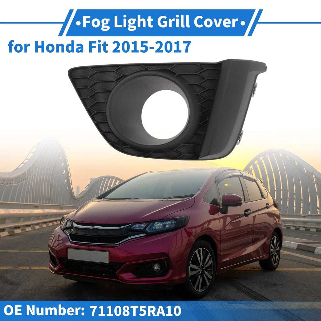 Front Left Fog Light Grill Replacement for Honda Fit 2015–2017