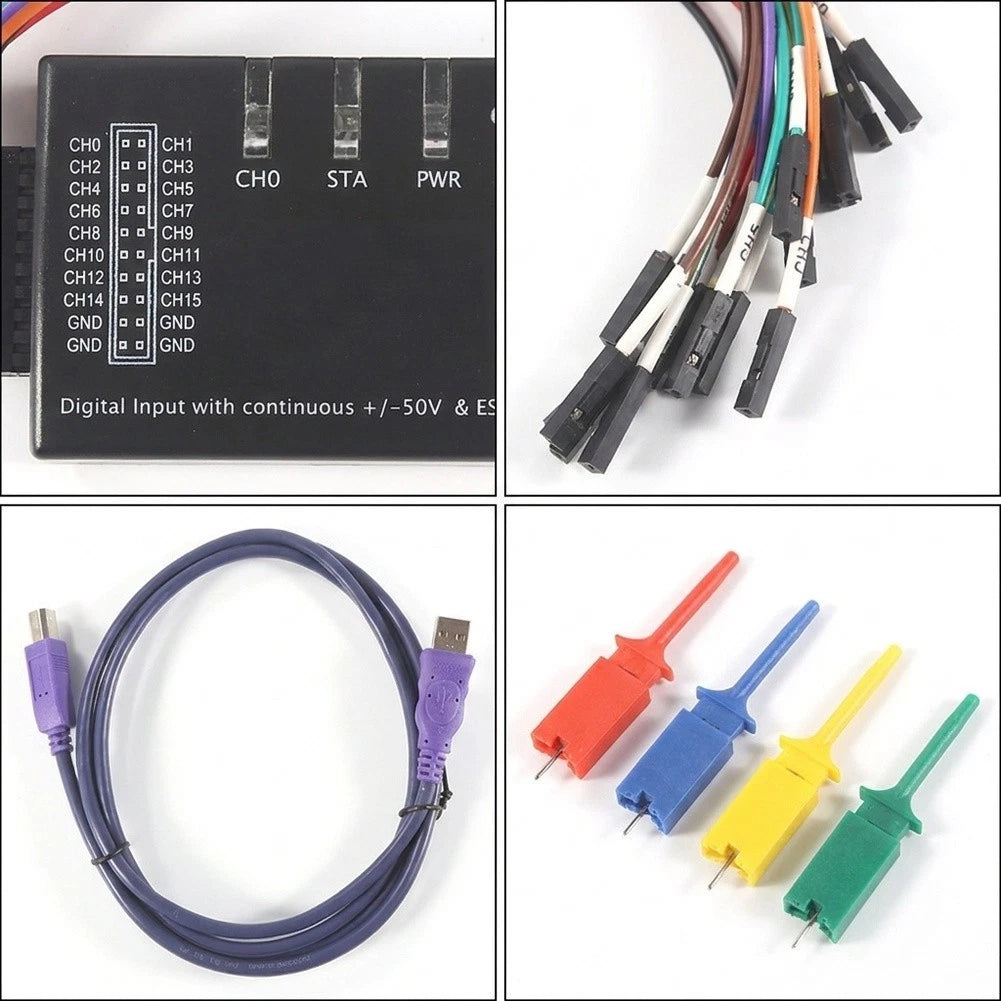 16-Channel Logic Analyzer for Embedded Systems Debugging (USB Interface)
