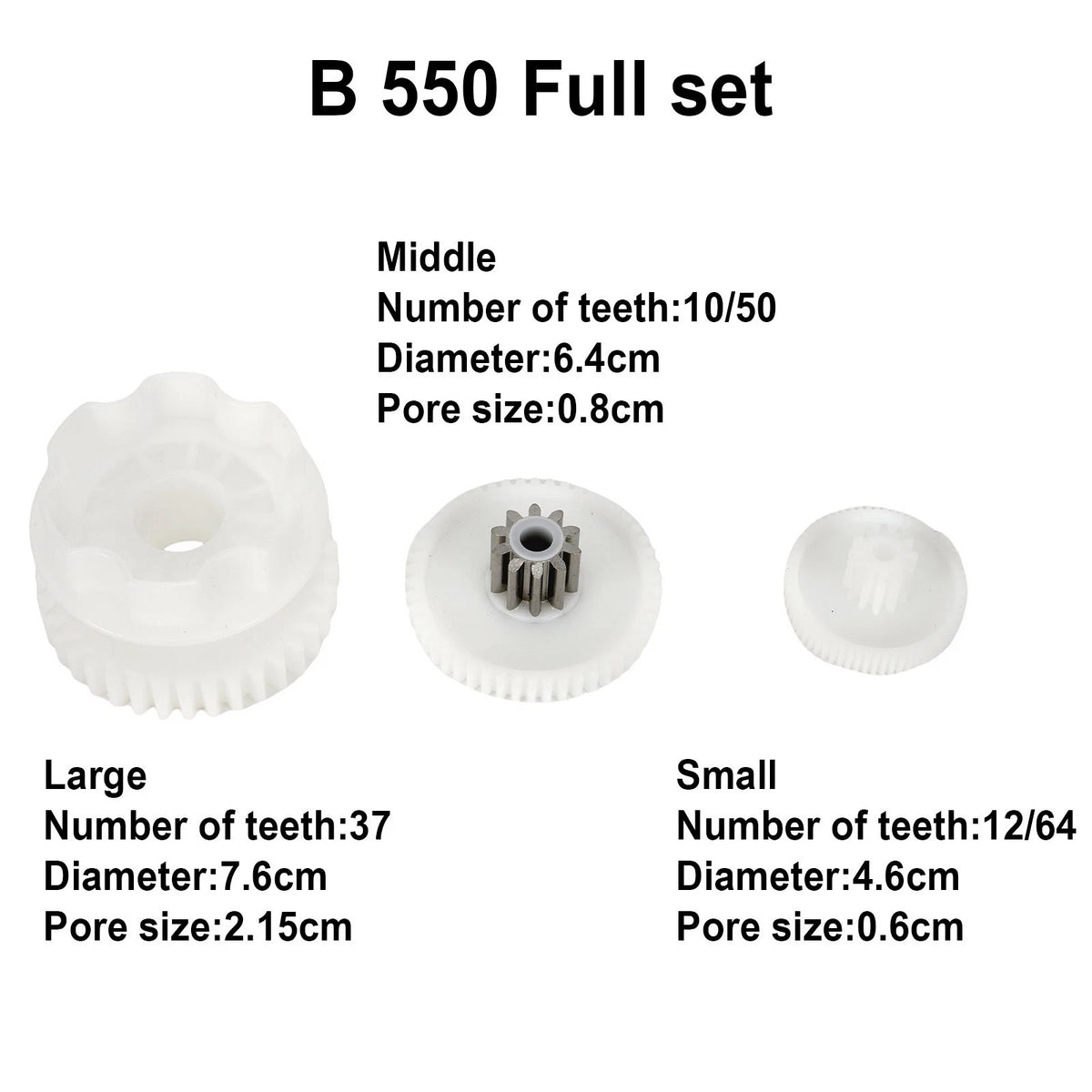 Complete B 550 Full Set Car Gear for 390 Gear Box