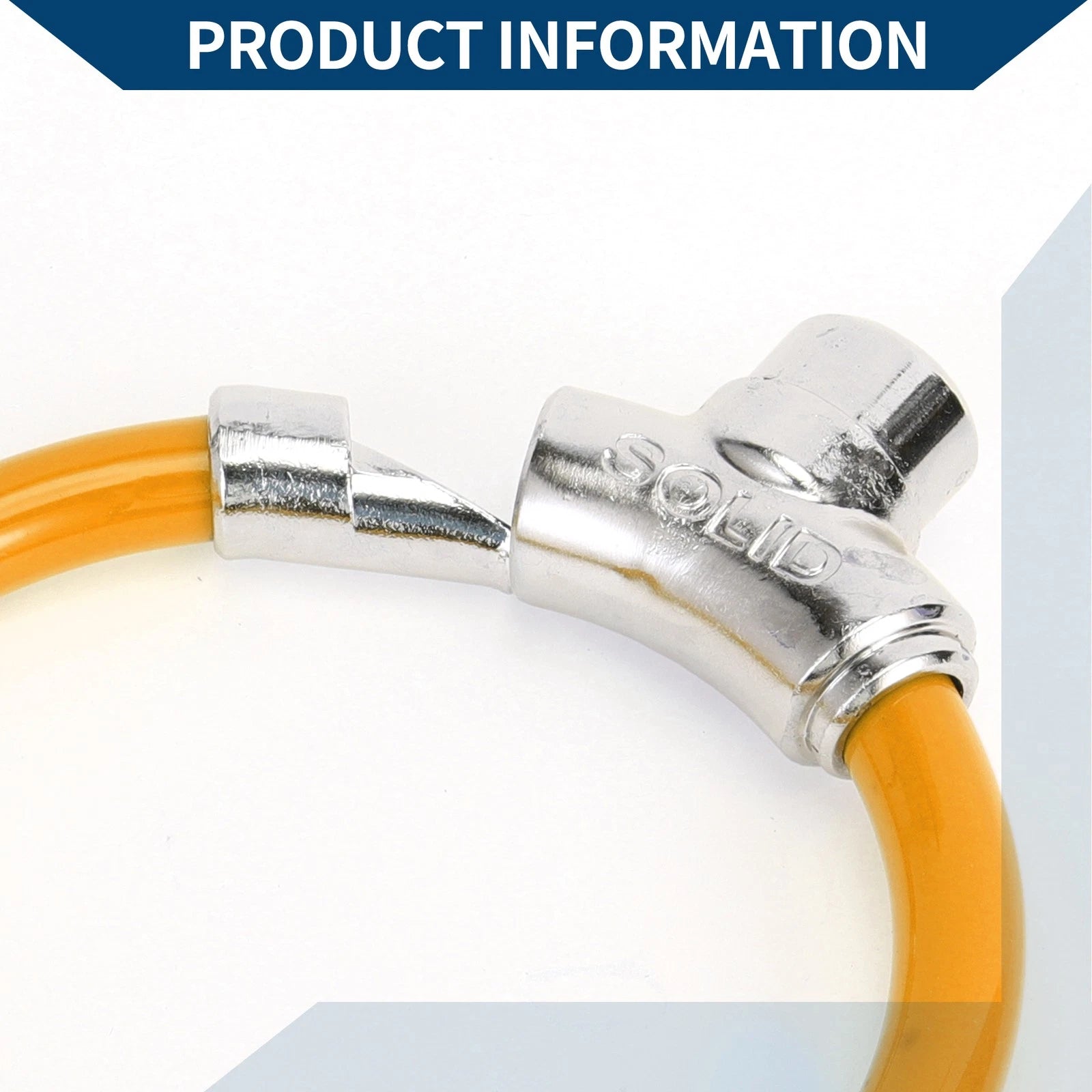 Portable Bike Lock Ring Cable 46cm Anti Theft Mini for Universal Use (All Years)