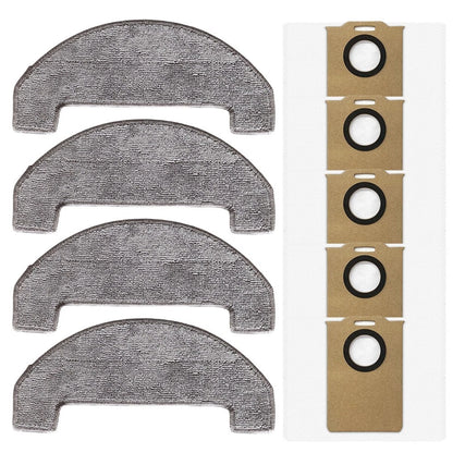 Replacement Mop Cloths and Dust Bags for Uninell UR3 Robot Vacuum