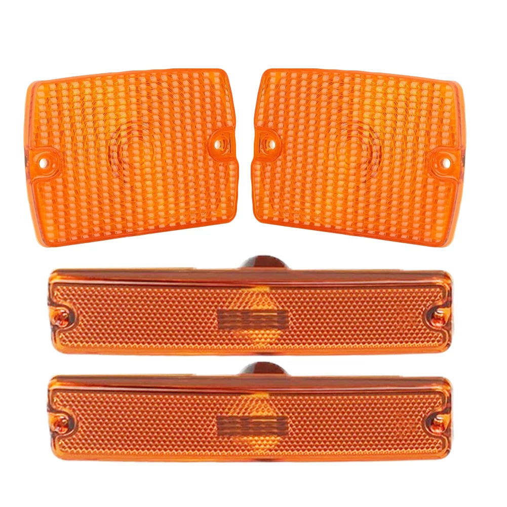 4X Turn Signal Light Housings Amber for Jeep Wrangler YJ (1987–1995)