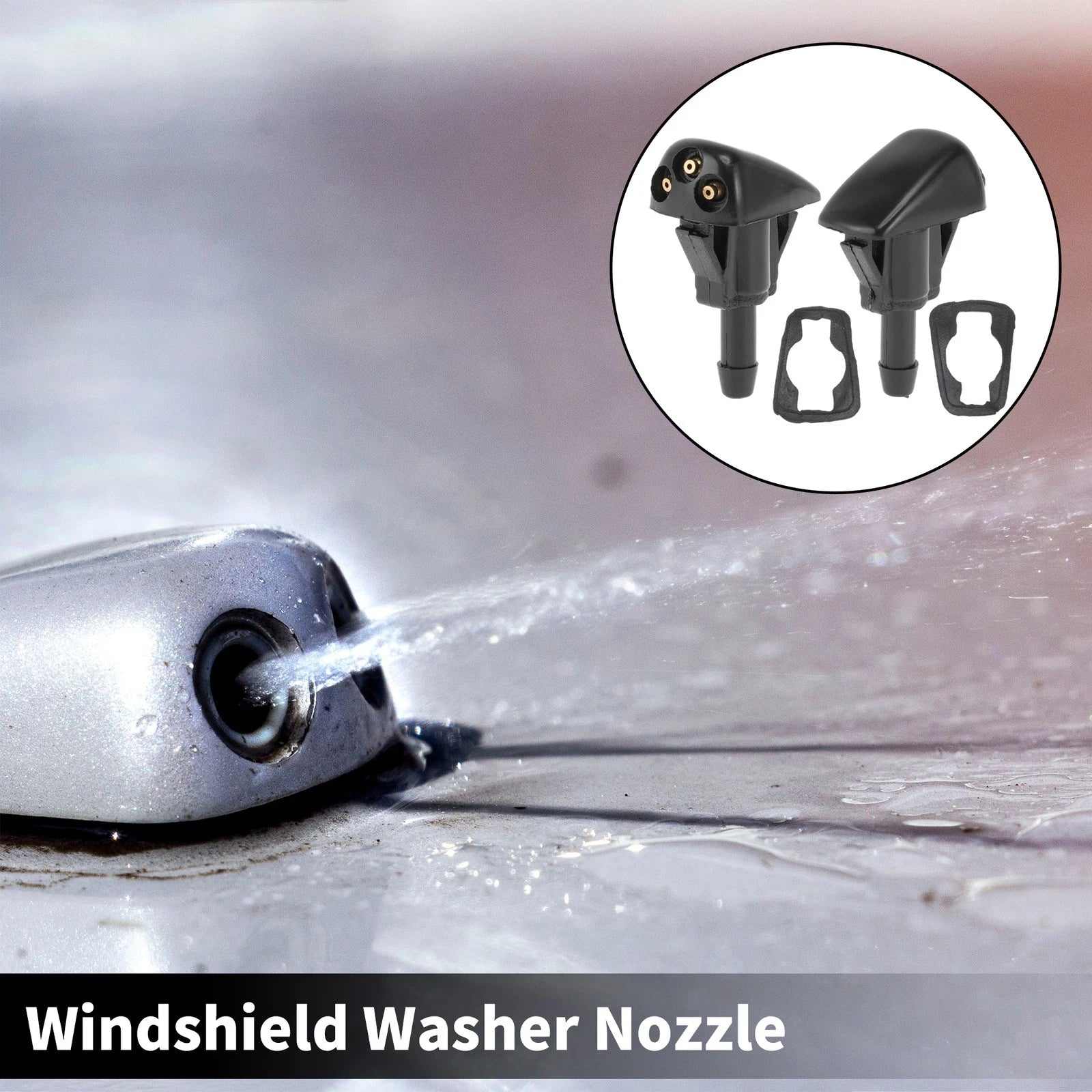 2x Windshield Wiper Washer Nozzle Spray Jet for Toyota 4Runner (2003–2009)