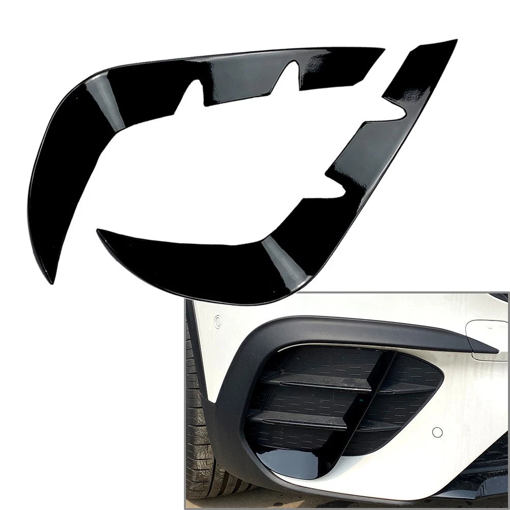 Front Bumper Canards Lip Splitter Fins Fit Mercedes Benz GLB-Class X247 2020-22