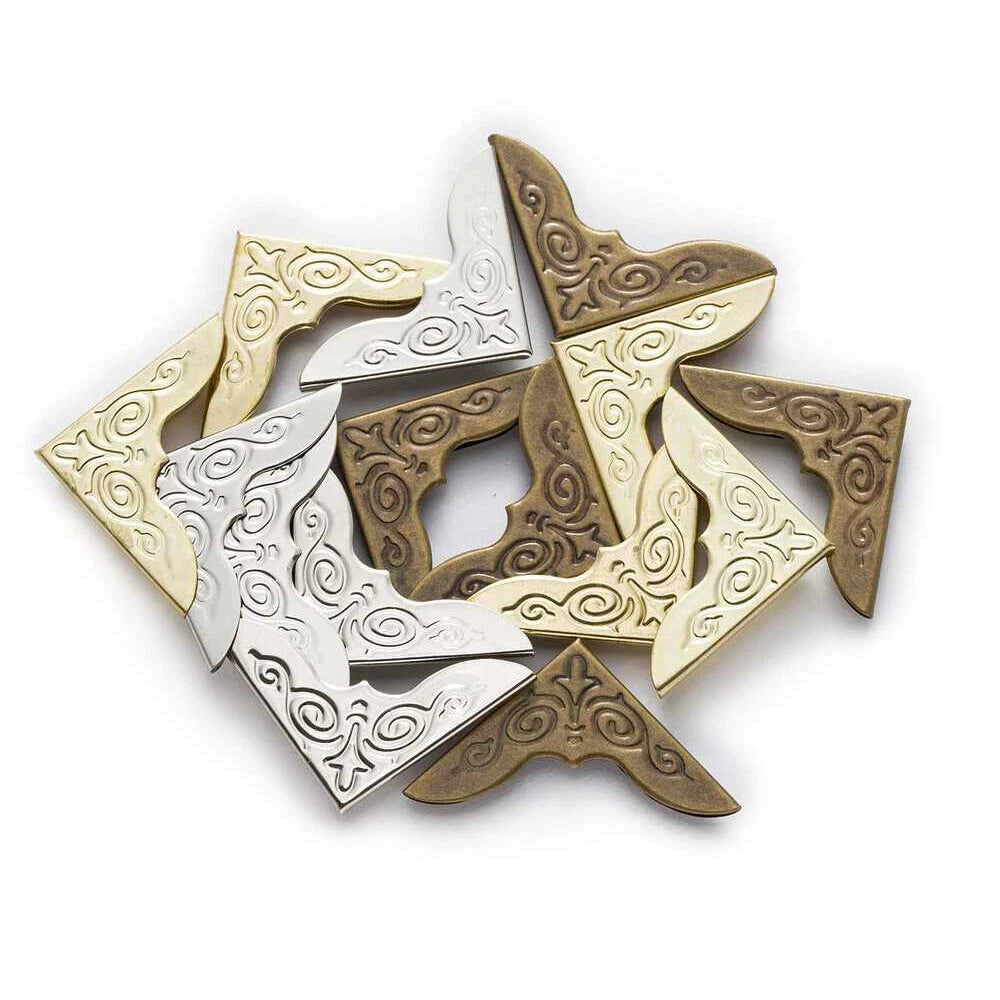 24pcs Metal Book Corner Protectors 30mm for Scrapbooking Album