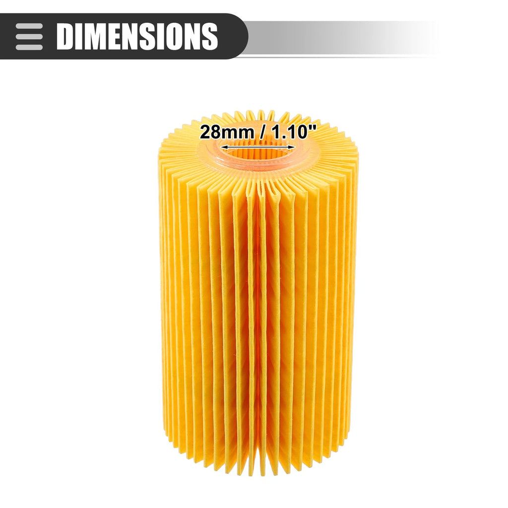 Engine Oil Filter 3 Pack Replacement for Toyota Land Cruiser 2008–2021