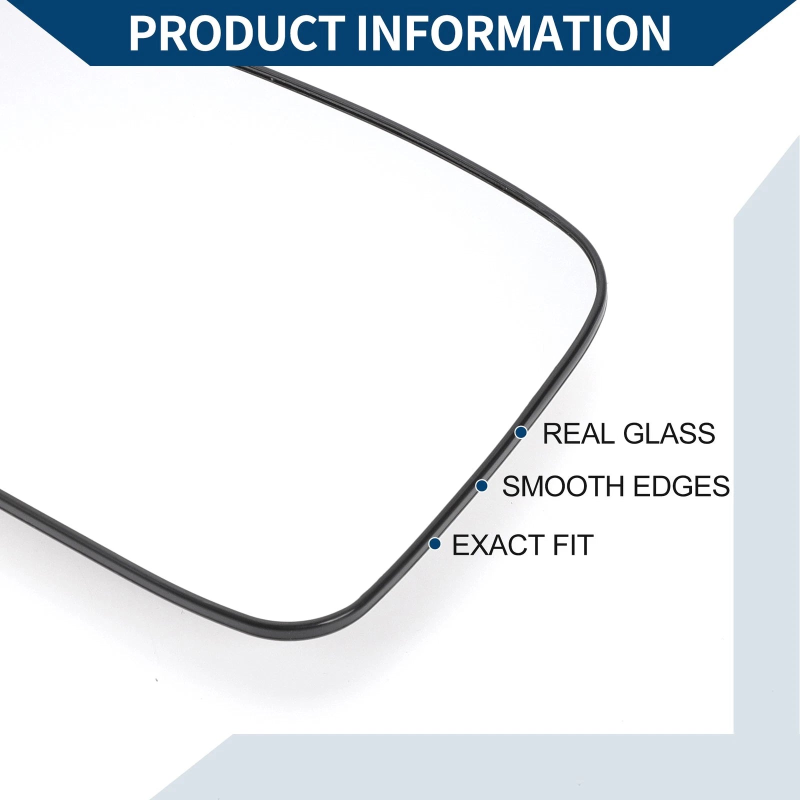 Heated Left Side Mirror Glass Replacement for Hyundai Sonata (2011–2014)