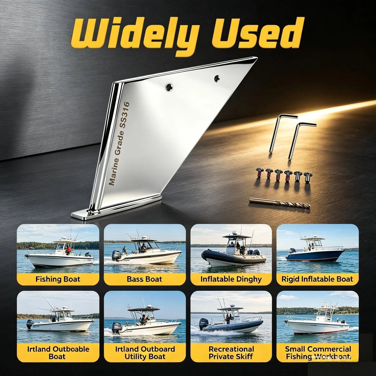 Lower Skeg Replacement Protector Repair Kit for Mercury MerCruiser Alpha 1 Gen 2