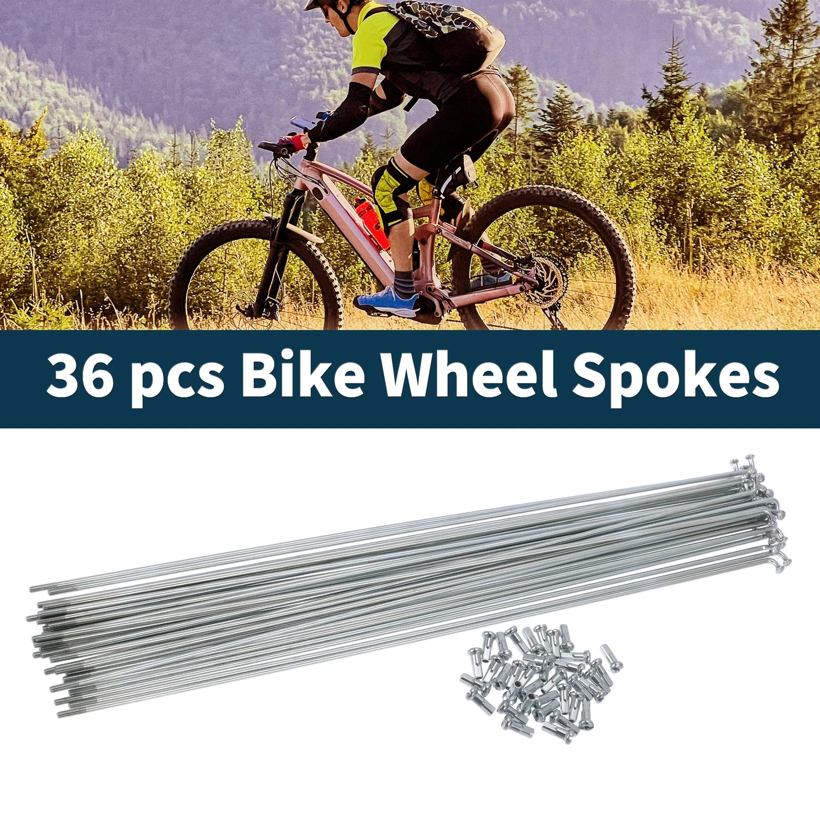 Bicycle Spokes Nipple 45 Steel Galvanized Universal 13G for Universal (—)