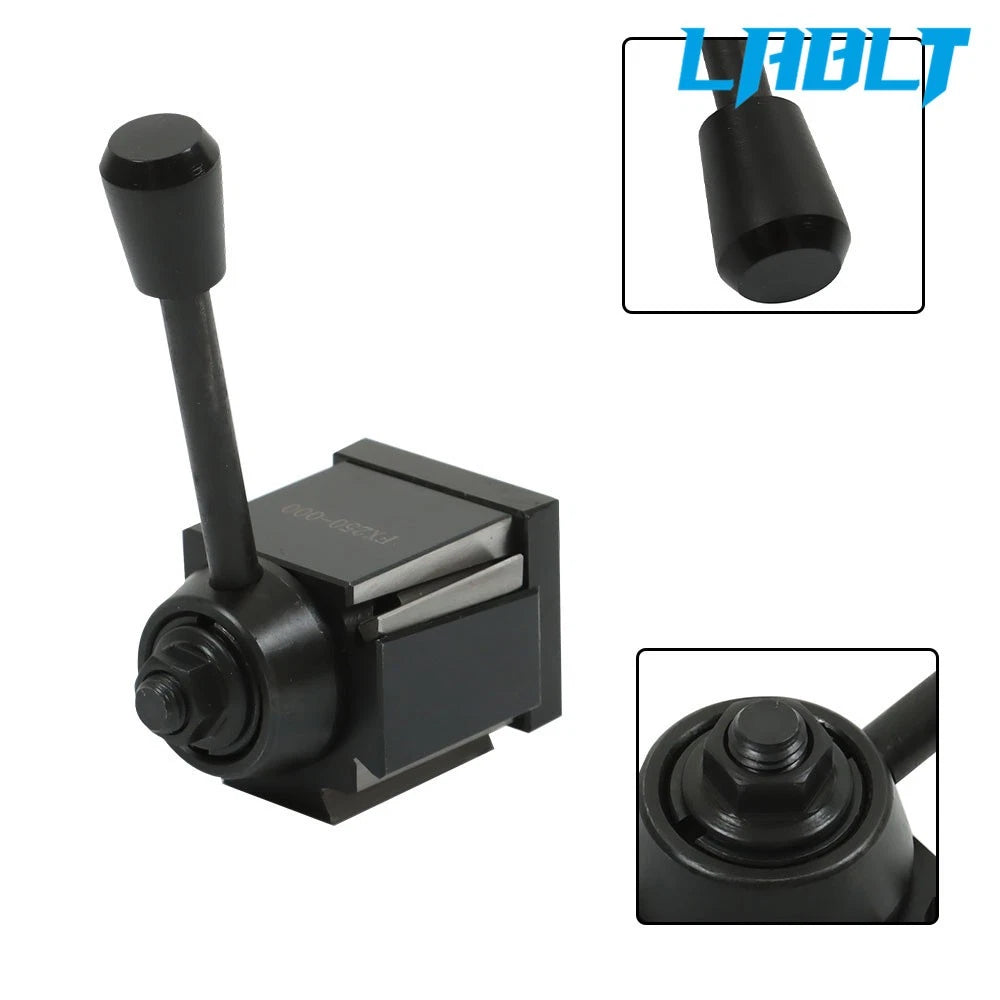 LABLT OXA Wedge Type Tool Post with 2 Holders for Mini Swing Dia 8"