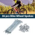 Bicycle Spokes Nipple Set 45 Steel Galvanized Universal for 13G (104mm)