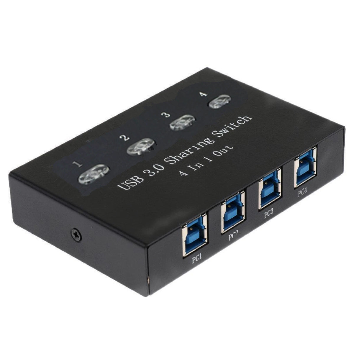 4-Port USB 3.0 KVM Switch Hub for Multiple Devices
