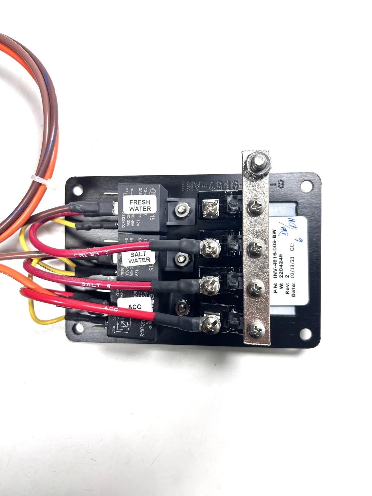 Paneltronics INV-4916-009-BW Multi Function Switch Panel for Boats