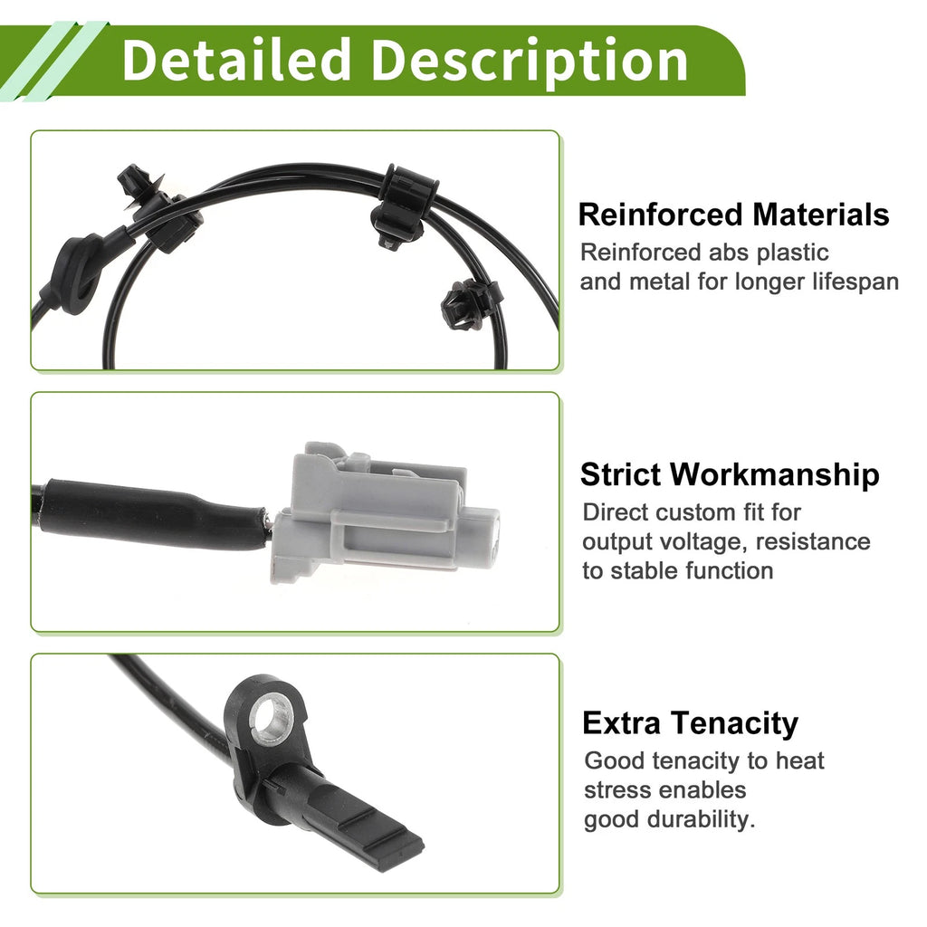 ABS Wheel Speed Sensor Rear Left Replacement for Subaru Impreza (2012–2015)