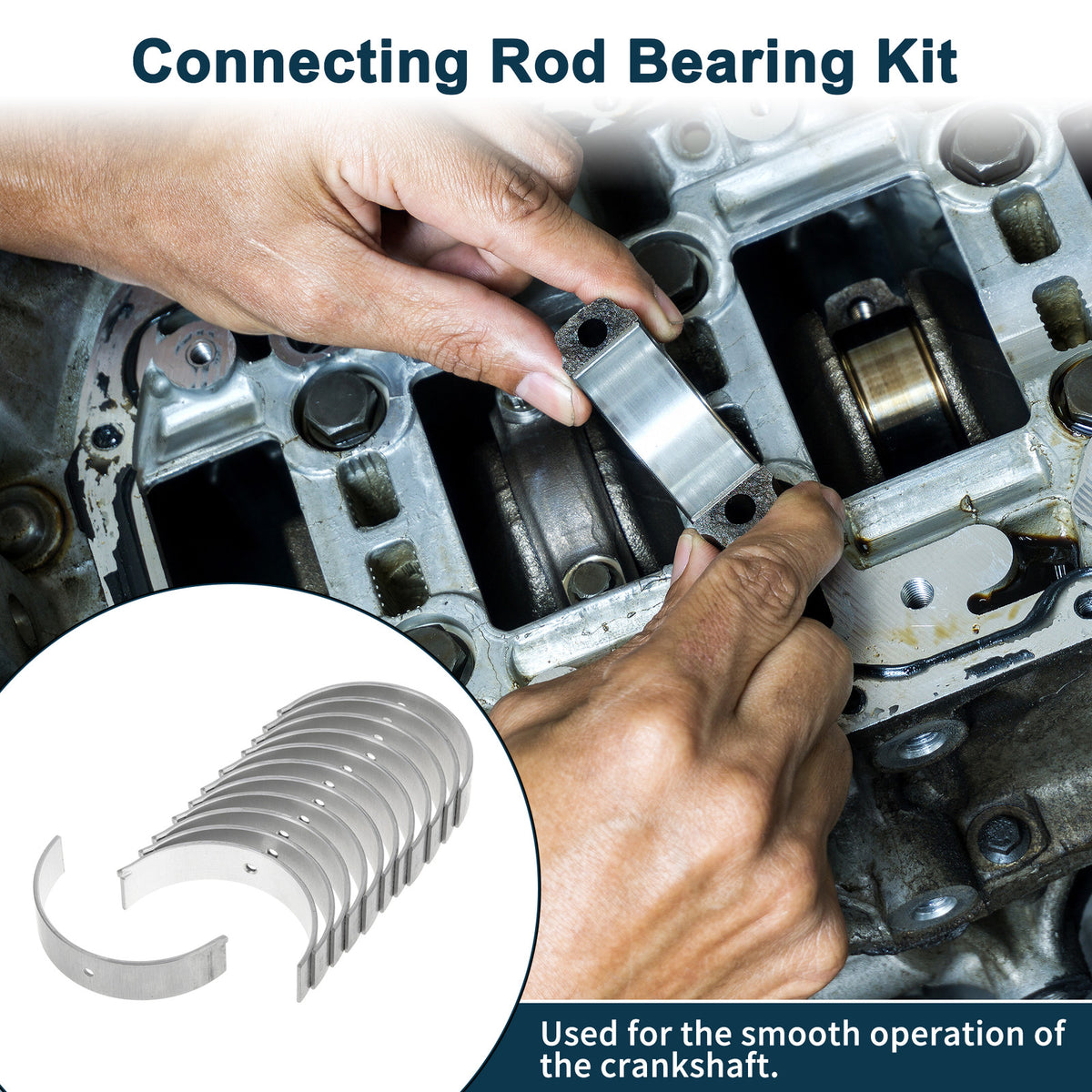 Connecting Rod Bearing Set Replacement for Mitsubishi (1980–1999)