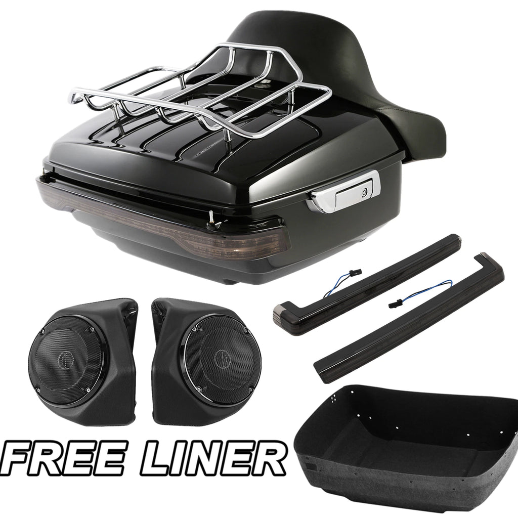 Trunk Pad Speaker Smoked Light for Harley Electra Road Glide (2014–2026)