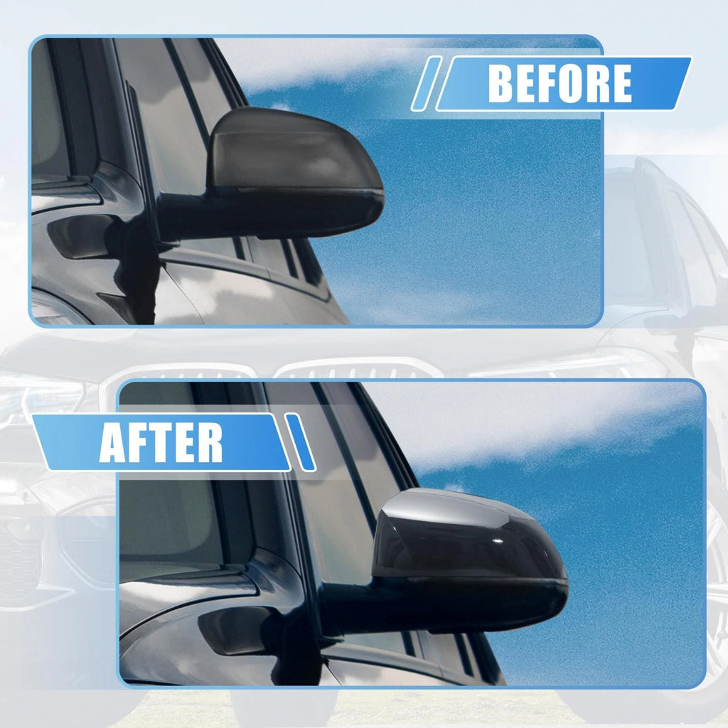 Rear View Mirror Cover Gloss Black Replacement for BMW X5 X4 X7 (2019–2021)