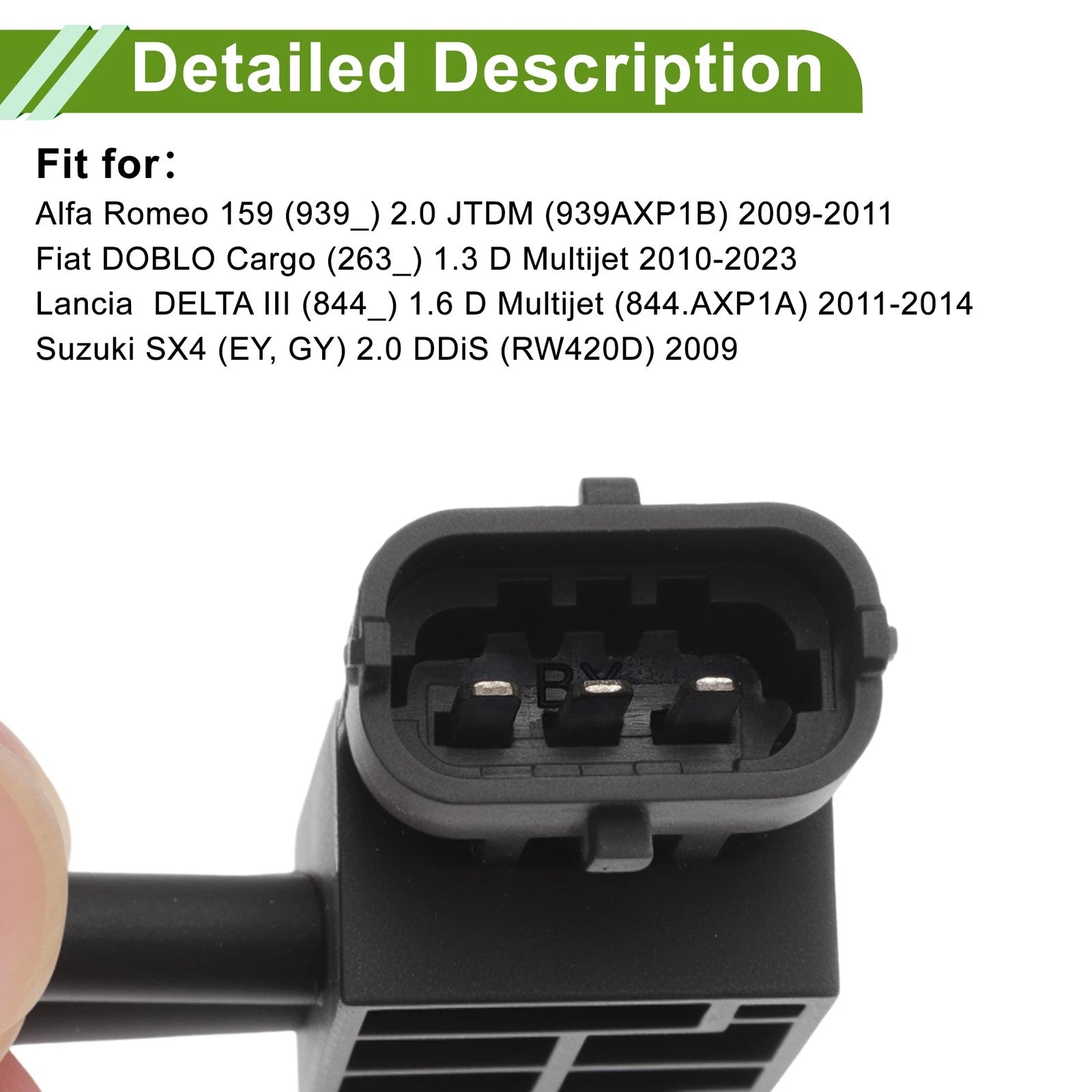 MAP Sensor for Alfa Romeo 159 (939_) No. 18590T68L50