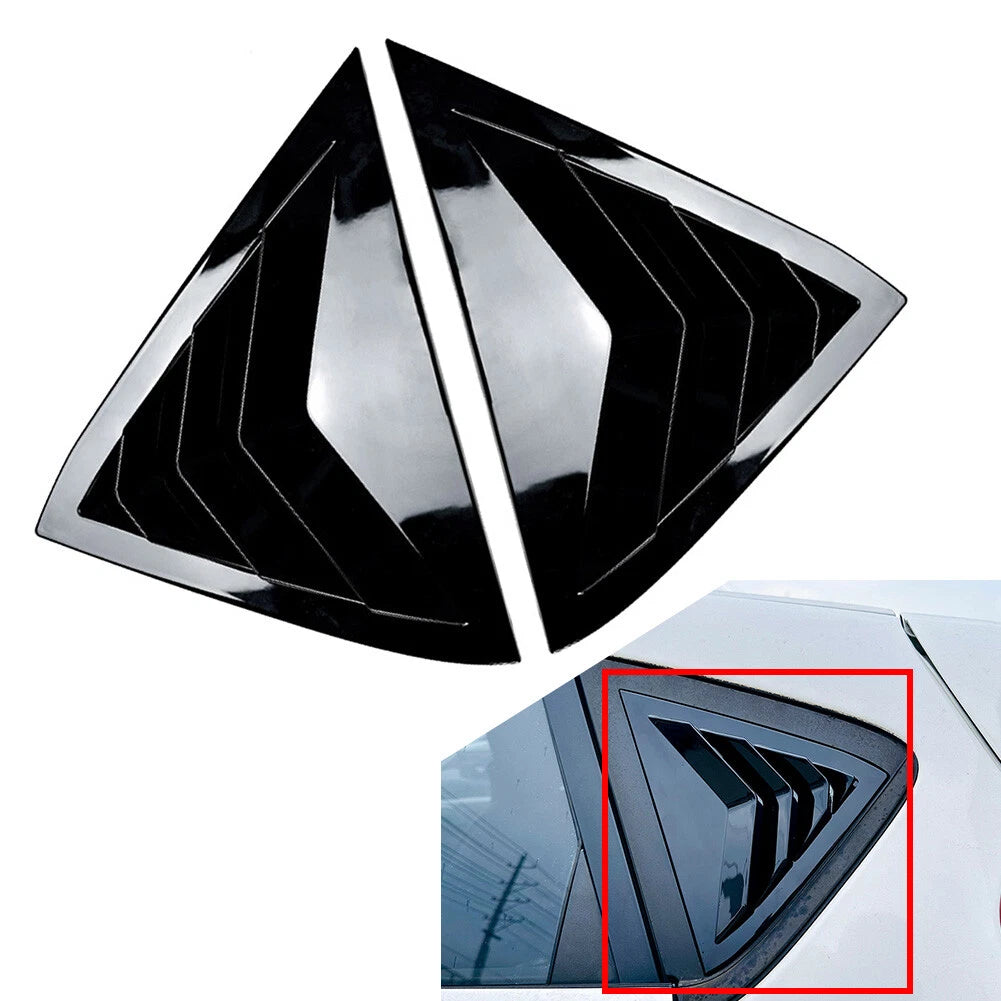 Black Rear Louver Shutter Cover Trim for Ford Fiesta MK7 MK7.5 (2008–2017)